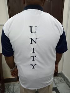 Impression par sublimation 100% coton de haute qualité T-Shirt imprimé avec logo personnalisé T-shirts unis vierges pour hommes T-shirt polo en coton de qualité supérieure - Product Image 2