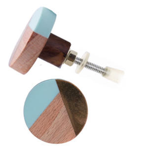 Boutons ronds modernes en bois de résine corne d'os tricolore tiroir armoire poignée cuisine chambre salle de bain salon utilisation garde-robe - Product Image 2