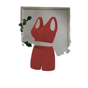 Ensembles de maillots de bain et de sport pour femmes grandes tailles 2025, très demandés, pour le fitness, le yoga et la plage, couleurs unies, respirants, taille élastique, anti-UV - Product Image 2