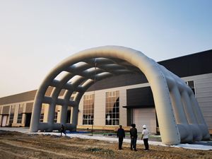 Tùy chỉnh <span class=keywords><strong>Inflatable</strong></span> lều không khí-hỗ trợ hangar kín PVC khung - Product Image 4