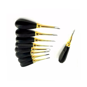 Juego de 8 Elevadores Dentales Surtechs de Acero Inoxidable Negro de Primera Calidad, Clase I, Manuales, con Empuñadura Acolchada de Lujo, Quirúrgicos - Product Image 5