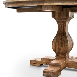Nueva Mesa de Comedor Redonda Clásica de Madera Maciza para 4, 6, 8 o 10 Personas, Muebles para Restaurante y Cafetería - Product Image 5