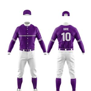 Uniformes de béisbol y softbol personalizados de alta calidad para hombres y jóvenes conjuntos de ropa deportiva transpirable con camisetas con logotipo de equipo - Product Image 4