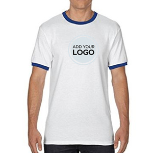 Algodón Poliéster Ringer Tees Ringer Camiseta personalizada Estampado con texto Ringer Camiseta suave - Product Image 4