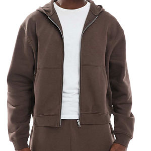 Nouveauté : sweat-shirt léger pour homme, 100% coton, respirant et à séchage rapide pour l'hiver, impression de logo disponible, fermeture éclair intégrale, vêtement d'extérieur - Product Image 1