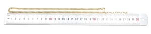 Cadena de Latón Tipo Curb de 20 Pulgadas con Extensión y Cierre de Langosta, Chapada en Oro de 18K, Estilo Hip Hop, Unisex, Venta al por Mayor, para Fabricación DIY - Product Image 6