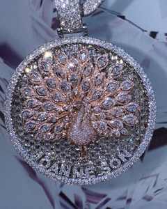 Bijoux de bus 3D brillants personnalisés pour hommes, testeur de diamants de passage de Moissanite VVS, pendentif boule 3D plaqué glacé - Product Image 4