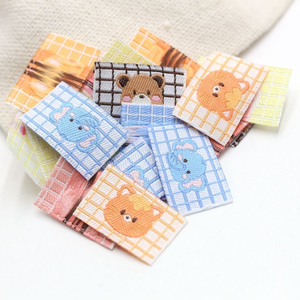 Wholesale Custom Made <b>Iron</b> <b>on</b> Labels Clothing Brand Waterproof Garment Clothes Damask Main Woven Labels With Sizes - Product Image 5
