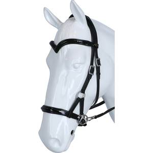 Brida sin mordida de control suave con banda nasal acolchada Tirador lateral de cuero Argentino mecanizado a mano para caballo Hecho para mayor comodidad y seguridad - Product Image 2