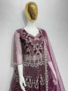 Nuevo paquistaní Banarasi seda Choli pesado suave red Multi piedra diamante trabajo tradicional boda fiesta desgaste para novias para Walima - Product Image 2