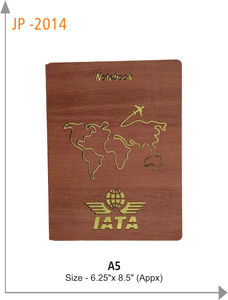 Cuadernos de madera de negocios de tapa dura de lujo de tamaño A4 ecológicos personalizados diario de madera de primera calidad al mejor precio - Product Image 4