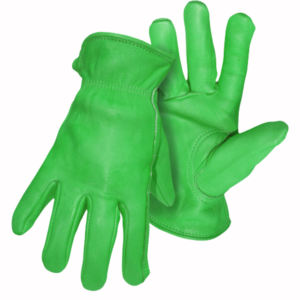 Gants de travail haute visibilité avec logo personnalisable Vêtements de sécurité industrielle en cuir de mouton réfléchissant respirant haute visibilité réfléchissant - Product Image 6
