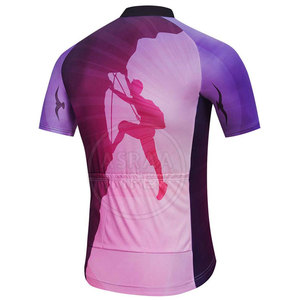 เสื้อขี่จักรยานผ้าโพลีเอสเตอร์100% พิมพ์ชื่อแบบกำหนดเอง - Product Image 2