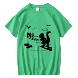 T-shirt pour homme tendance de qualité supérieure, 100% coton, imprimé, ample, col rond, t-shirt d'été, manches courtes, t-shirt pour homme, haut - Product Image 5