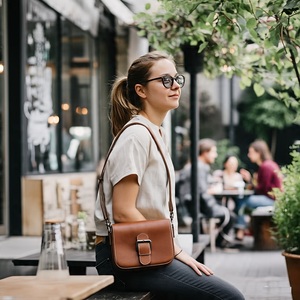 2025 última moda patrón sólido cuero genuino bolsos de mano para mujer bolsos de hombro cruzados con cierre de cremallera mejor precio - Product Image 2