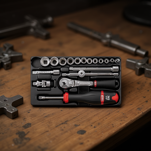 Jeu d'outils Usag de 18 pièces avec cliquet et douilles hexagonales en pouces - Product Image 3