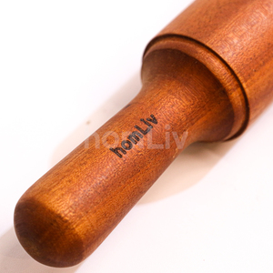 Natural Eco Friendly Amaru Mahogany Wood <b>Rolling</b> <b>Pin</b> Sustainable Food Safe No Paint and Varnish Halal Customized Kitchen - Product Image 4