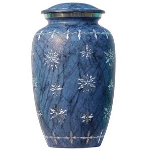 Urnas de cremación para adultos de aluminio con corte de diamante con urnas funerarias de metal con acabado de mármol rojo para cenizas humanas - Product Image 5