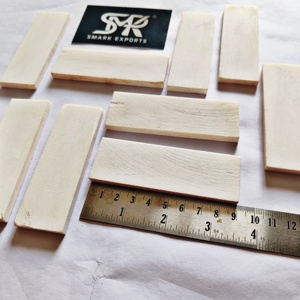 Placas de escamas de hueso de búfalo naturales hechas a mano estilo Animal tallado para MANGO de cuchillo personalizado Material de hueso pulido para la fabricación de cuchillos - Product Image 2