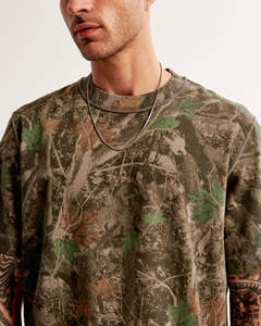 เสื้อยืดผู้ชายทรงหลวมโอเวอร์ไซส์ผ้าคอตตอน100% โลโก้พิมพ์ลาย DTG - Product Image 3