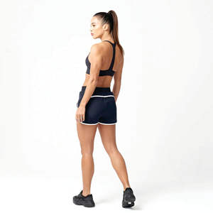 92% Polyester 8% Élasthanne Femmes Noir Lab 360 Never Stop Short 2 en 1 avec Doublure Intérieure Compressive - Product Image 5