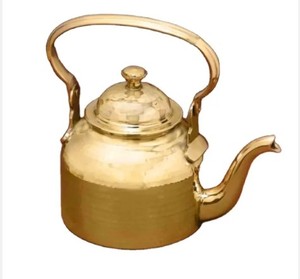 เซิร์ฟเวอร์กาแฟแกะสลักด้วยมือทองเหลือง หม้อชาดีไซน์ใหม่ กาต้มน้ํากาแฟโลหะ แฮนด์เมดตกแต่ง - Product Image 6