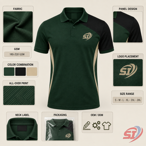 เสื้อโปโลสไตล์คลับสำหรับผู้ชาย ผู้ผลิตเสื้อโปโลทีมแบบกำหนดเองเพื่อประสิทธิภาพสูง - Product Image 6