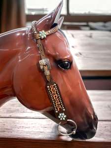 Ensemble de bride et de collier de poitrail en cuir à imprimé guépard, best-seller, par Direct Factory OEM Service, bienvenue au meilleur prix - Product Image 4