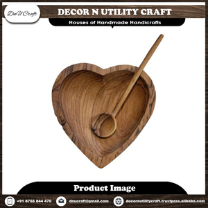Bol à fruits en bois fait à la main multifonctionnel décoratif Sheesham bol de service de salade en bois pour la décoration bol de cuisine cadeau - Product Image 6