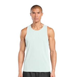 Ropa activa Camiseta sin mangas de fitness cómoda para hombre Color sólido Entrenamiento transpirable Ropa de verano de secado rápido Camiseta sin mangas para hombre - Product Image 1