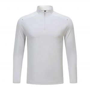 เสื้อกีฬาแขนยาวมีซิป XS-3XL แฟชั่นสำหรับผู้ชายเสื้อใส่เล่นฟุตบอลแขนยาวติดโลโก้แบบกำหนดเอง - Product Image 3