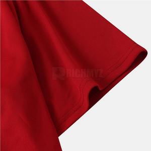 T-shirt unisexe pour homme en coton 100% de haute qualité, imprimé sur mesure avec un design tendance, tissu jersey surdimensionné, rouge, t-shirts personnalisés pour homme - Product Image 4