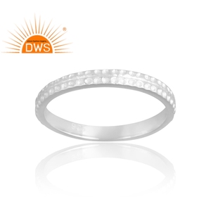 Anillo de banda de Plata de Ley 925 de diseño único para mujer, joyería personalizada para mujer, regalo para ella - Product Image 1