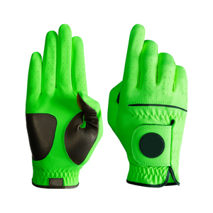 Gants de golf antidérapants en cuir véritable personnalisés de haute qualité avec fermeture amovible et logo personnalisé pour le sport - Product Image 2