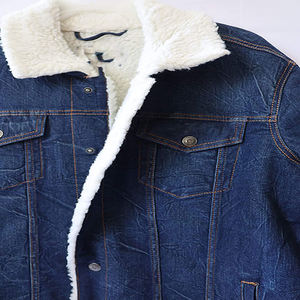 Veste en jean pour homme de haute qualité, coupe-vent, style camionneur, en denim 100% coton, personnalisable, vintage, à capuche sur le devant - Product Image 3