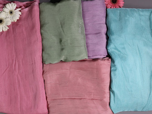 Tissu en organza de polyester de qualité supérieure Teera pour saris ou lehengas et robes de soirée, disponible en gros - Product Image 2