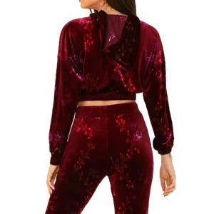 Chándal Deportivo de Invierno con Capucha y Logotipo Personalizado para Mujer, de 2 Piezas, Transpirable, Ligero, para Fitness, Jogging y Deportes - Product Image 3