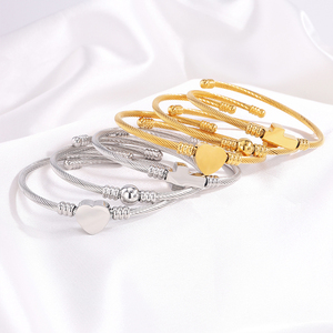 Senior sense personalità semplice non sbiadisce bracciale in acciaio al titanio bracciale love cross bead bracciale da donna - Product Image 5