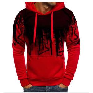 ชุดกางเกงมีฮู้ดสำหรับผู้ชาย3D ชุดวอร์ม2ชิ้นมีฮู้ดและกางเกงแฟชั่นลายพรางทรงเรขาคณิต - Product Image 1