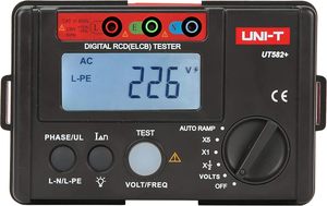 UT582 UNI-T + RCD elcb เครื่องทดสอบแรงดันไฟฟ้า600V 65Hz ความถี่เครื่องทดสอบความปลอดภัยของวงจร - Product Image 5