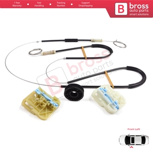 Juego de Reparación de Elevalunas BWR5560, Puerta Delantera Izquierda para Octavia MK3 III 5E 2012-2021 4/5 Puertas 5E0837461 - Product Image 4