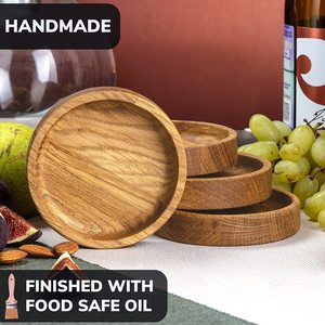 จานรองแก้วไม้ธรรมชาติจากไม้อะคาเซียและไม้มะม่วงขายดีที่สุดสำหรับส่งออกของตกแต่งโต๊ะและเครื่องดื่มร้อน - Product Image 6