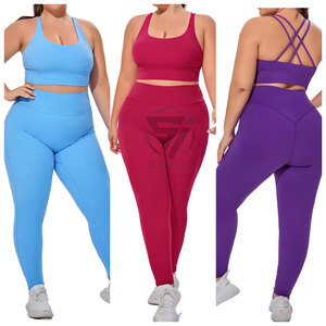 Logo personnalisé Match gratuit Vêtements de fitness Leggings pour le levage des fesses Vêtements de sport de gym Soutiens-gorge de sport sexy Ensemble de costume de yoga de sports actifs pour femmes - Product Image 6