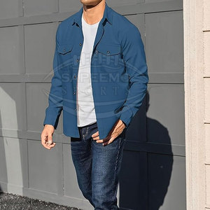 Chemises décontractées pour hommes, respirantes, tendance, style oversize, 100% coton, confort quotidien - Product Image 6