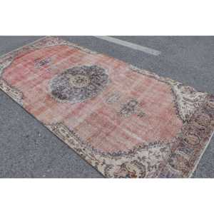 พรมวินเทจขนาดใหญ่ 4.7x10.3 ฟุต (144x314 ซม.) พรมขนสัตว์ลายพรางสีแดงแบบตุรกี - Product Image 1