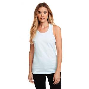 60% coton peigné filé à l'anneau 40% Polyester femmes dames débardeurs hommes filés à l'anneau hommes ourlet droit longue longueur débardeur - Product Image 6