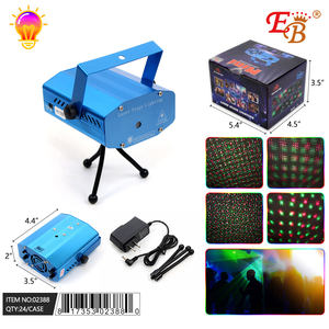 Luz láser disco RGBW DMX512 LED para escenario, para DJ, KTV, club, cuerpo de aleación de aluminio de 4.4x3.5x2 pulgadas con trípode. - Product Image 1