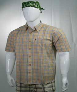 Chemise personnalisée en flanelle 100% coton biologique pour hommes Conception à carreaux à séchage rapide et lavable avec manches longues Respirant à la mode - Product Image 5