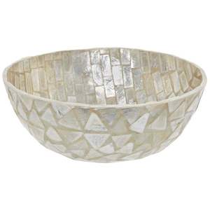 Bol à nourriture moderne de luxe fait à la main, écologique, en nacre et en résine, avec incrustation artistique pour servir lors de fêtes, élégant pour la décoration de la maison - Product Image 3