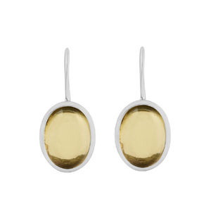 Pendientes colgantes de bisel hechos a mano de piedras preciosas de Calcedonia de Plata de Ley 925 clásicos de alta calidad para fiesta y regalo - Product Image 6